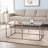Nicholance Tempered Glass Top Coffee Table