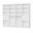 4-piece Set: 99.2"w Wardrobe Storage System With 4 Wooden Drawers, Adjustable Shelves And Hanging Rod-874598449
