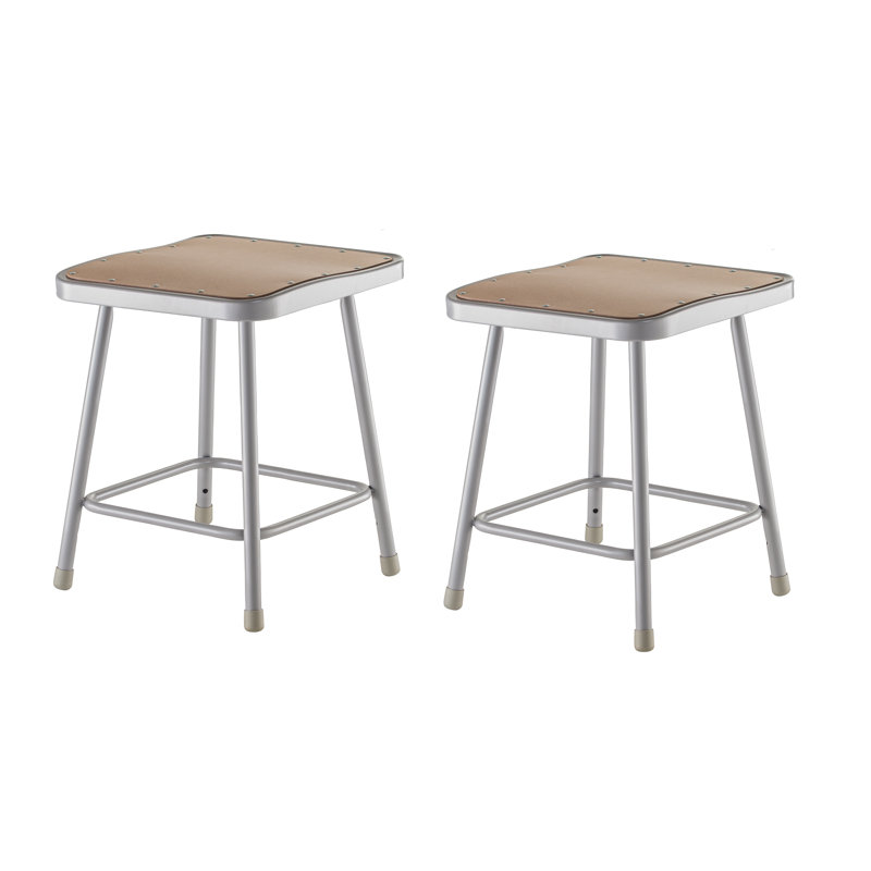 Tabouret en acier robuste, 18"
