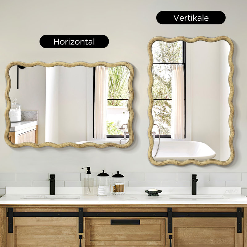 Miroir Axat, 20 po x 30 po, Brun