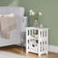 Ameria 36cm W Plastic Bedside Table