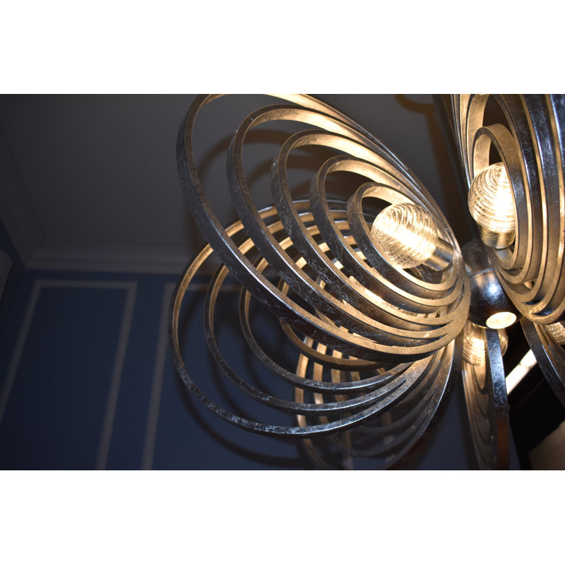 Frequency 9 - Light Chandelier, Silver