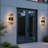 Solar Powered Outdoor Wall Sconce Set with Motion Sensor, 2-Pack