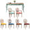 Rectangular Wooden Dining Table In Pastoral Style