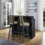 Tabouret de bar pivotant en cuir (ensemble de 2)-1700306473