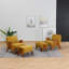 Upholstered Chenille With Footstool Armchair-488585402-503314698