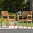 STAMFORD Dining Chairs Set Of 2,Acacia Wood Patio Armchair,For Backyard, Poolside, Garden,Teak-1565539114