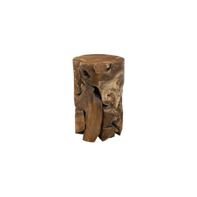 Chunk Teak Side Table Round