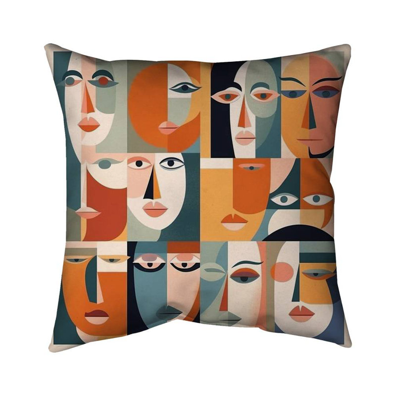 Judgmental Gaze - Minimalist Bedroom Poly Twill Throw Pillow