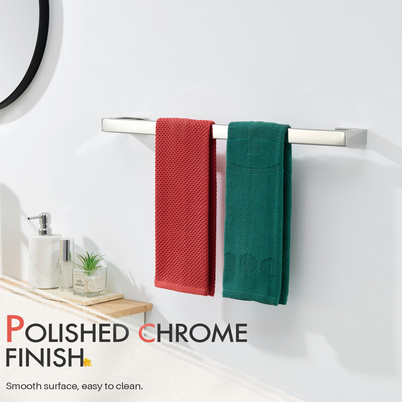 Porte-serviettes 24 po, Chrome poli