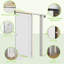 Porte coulissante à panneau coulissant à panneau coulissant avec serrure de porte d'intimité Morden Morden-120480917-120480919