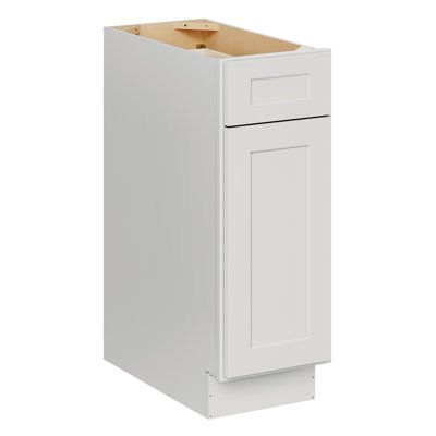 HOMEIBRO Cozy Design 12 W x 24 D x 34.5 H Ready-to-Assemble Plywood Shaker Standard Base Cabinet in Shaker Dove