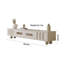 Crédence de rangement simple blanc 86,6 po