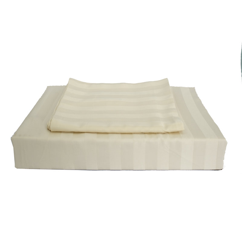 Ensemble de housse de couette réversible en rayonne de bambou naturel, Beige, Simple
