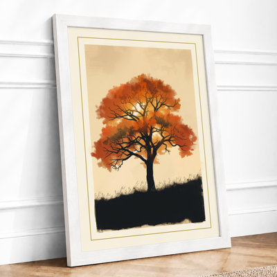 Autumn Tree Boho - Framed Print