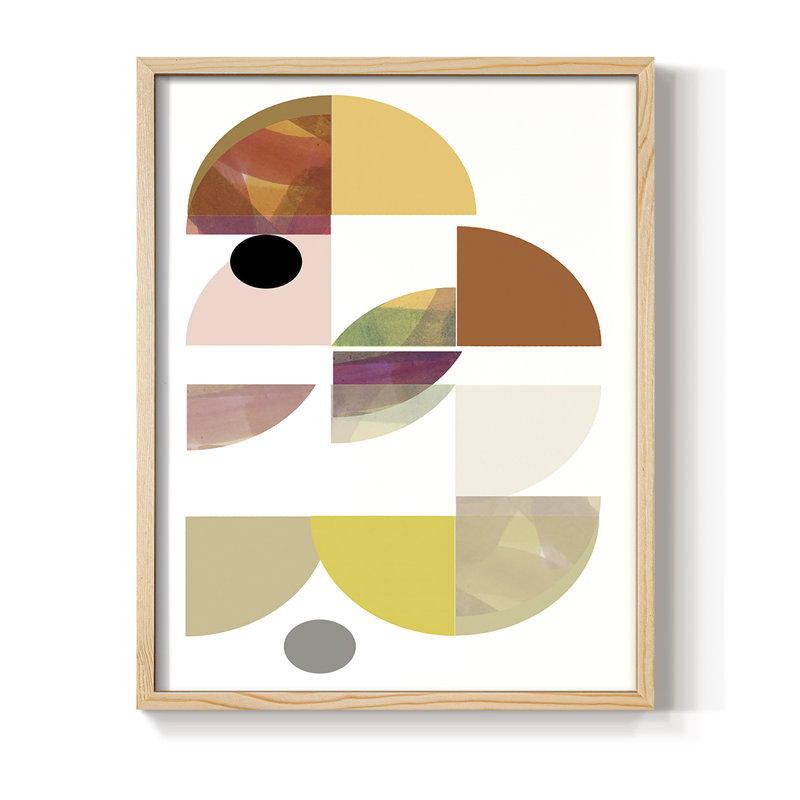 «Dorset Shapes IV», reproduction encadrée - bois massif, H 11 po x l 9 po