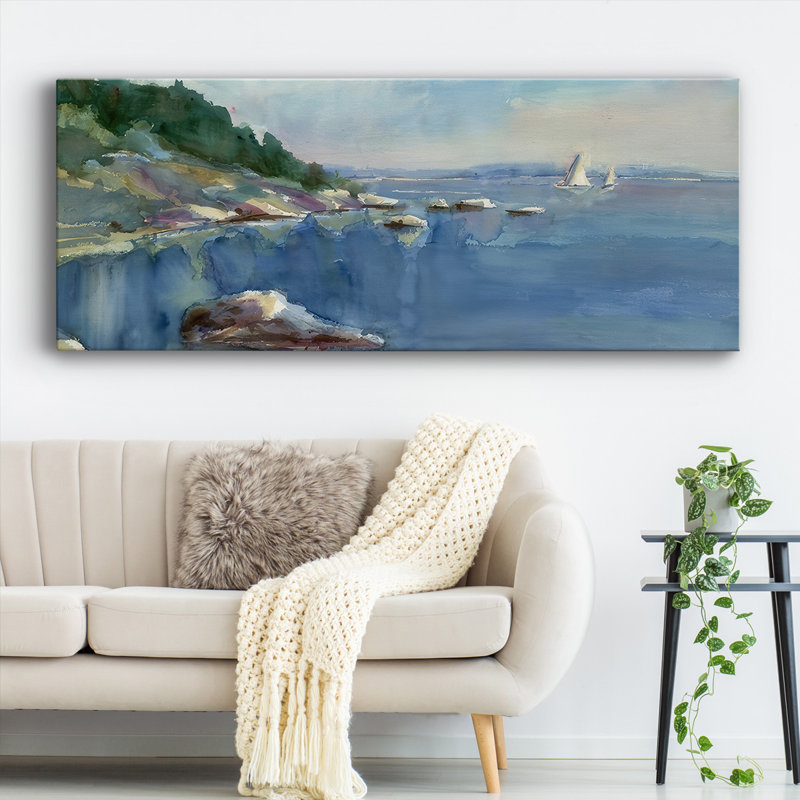 Voile sur toile, H 12 po x l 30 po x P 1,5 po
