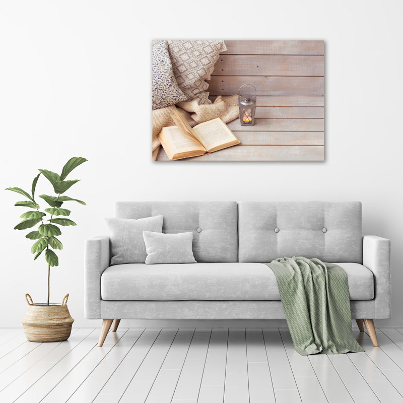 Relax At The Book - Wrapped Canvas Print