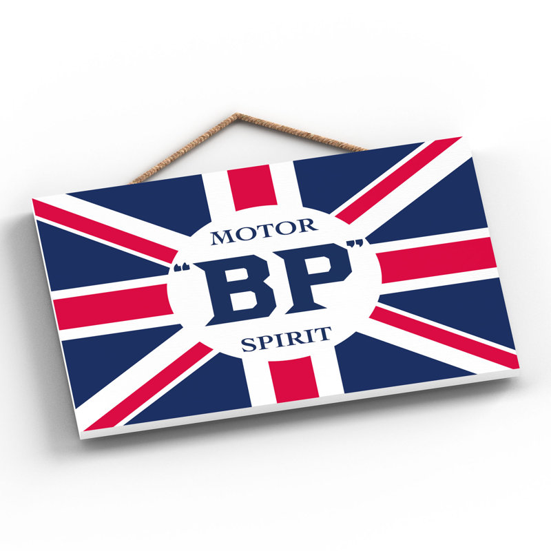 BP Spirit Vintage Retro Poster Design On Wooden Plaque