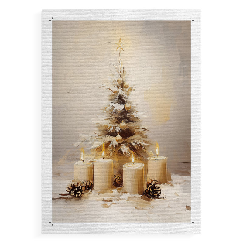 Art des Fêtes de Noël - Série 2-CCDXLVII - Impression sur toile seulement - NON-CADRE