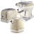 Ariete Vintage 1.7L Kettle with 2 Slice Toaster and 15 Bar Pump Espresso Coffee Machine Set-49272343