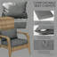 Chaises Adirondack confortables en polyester, style moderne pour la cour et le patio