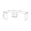 Bureau de direction en L en bois massif Burlywood-2064317996