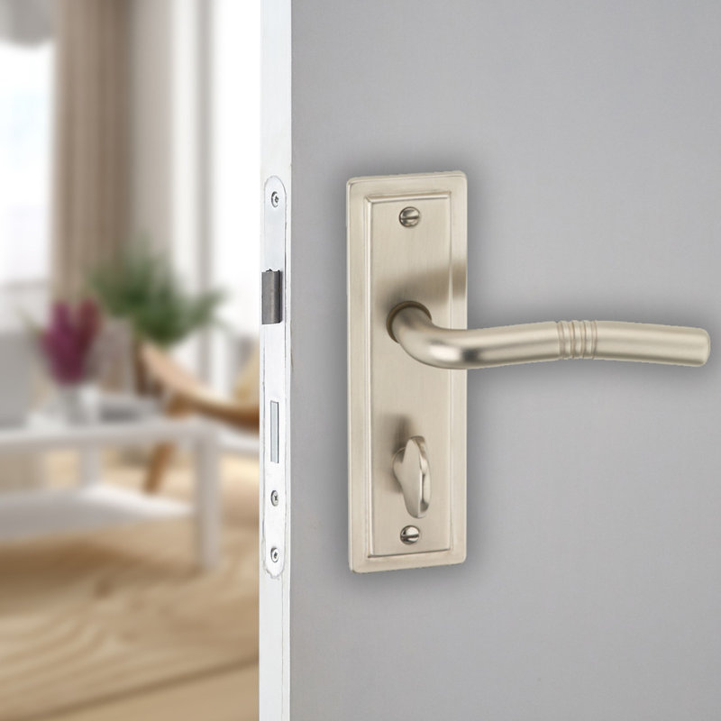 Door Handle, Satin Nickel