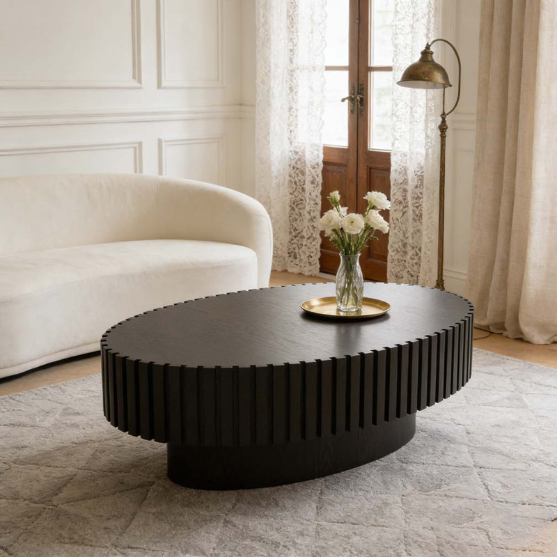 Oval Coffee Table, Black