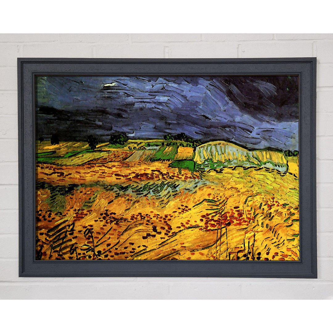 Gerahmtes Leinwandbild The Fields von Van Gogh