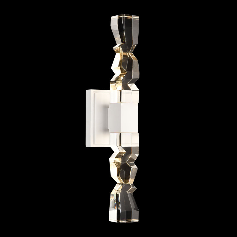 Mamadim Steel LED Wallchiere, 31.38" H x 4.5" W x 4.88" D, Matte White