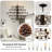 Large Black Farmhouse Chandelier, Modern Candle Chandeliers Round Rustic High Ceiling Pendant Light For Dining Room Living Room Entryway Foyer-2066198906-2066198909