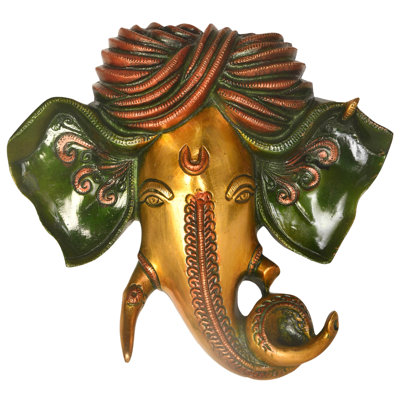 Masque mural Turbaned Ganesha