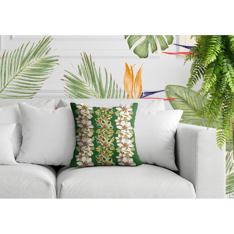 Coussin Koo, Carré 19 po, Vert