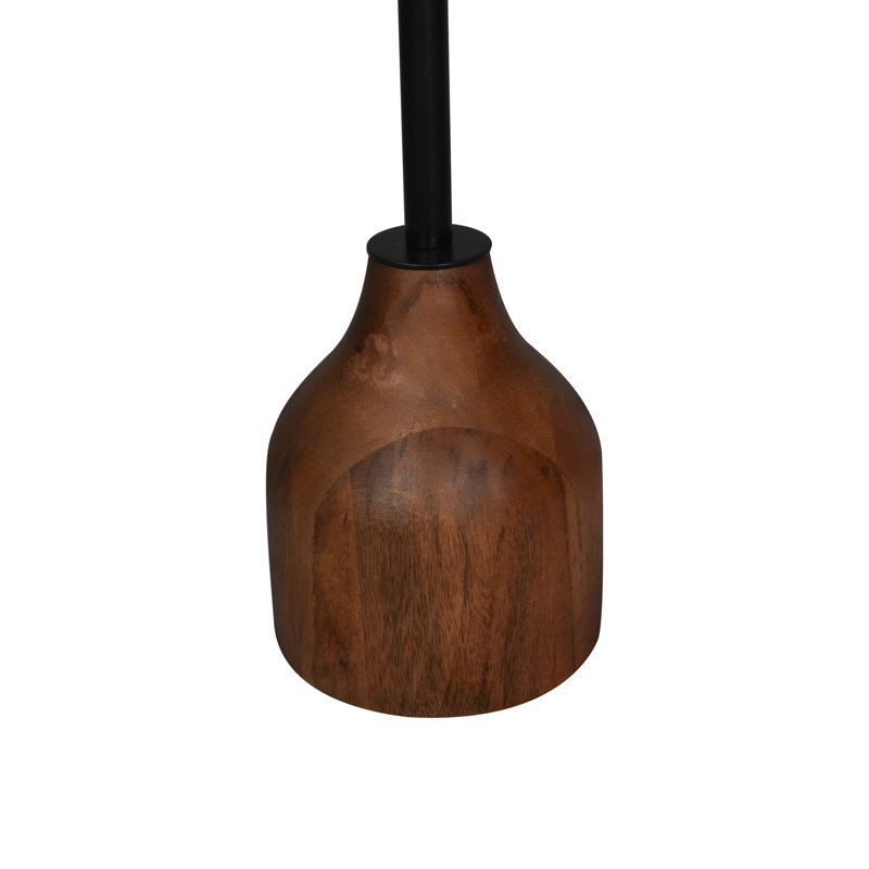 Table à boissons transitionnelle en bois massif et marbre Martini