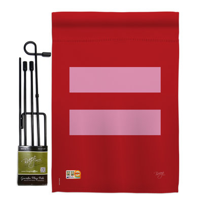 Double Sided 18.5'' H x 13'' W Polyester Flag Set