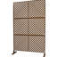Panneaux de clôture 76 "H48" l 76 "- métal, brun pour les espaces extérieurs et intérieurs terrasse, patio, balcon, pelouse, jardin Ps113-131140612-131140617
