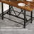 Counter Height Bar Table, 62.99" Long Pub Bar Table With Metal Footrest For Dining Kitchen Breakfast-377625319
