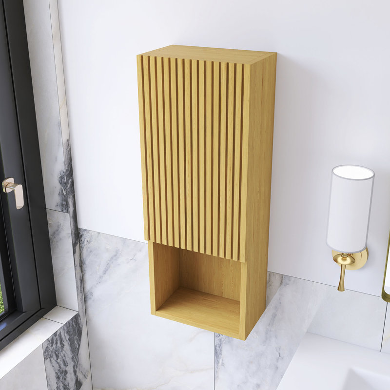 Armoire de rangement haute 35 po en chêne clair