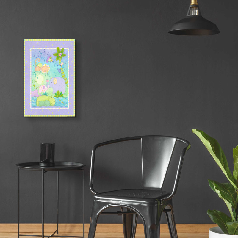 «Animal Babies 1» par Viv Eisner, art mural en verre acrylique, H 24 po x l 16 po x P 0,2 po