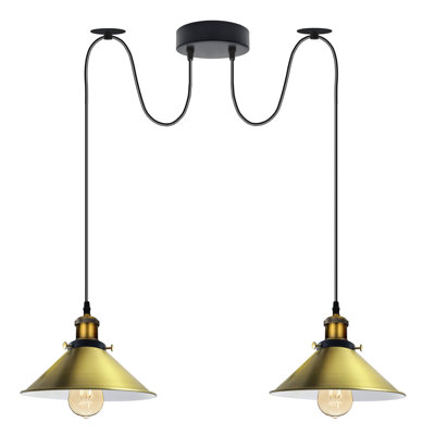 Lofton 2 - Light Gold Cluster Pendant