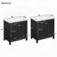 Ensemble de meuble-lavabo double avec salle de bain (séparé)-96492044