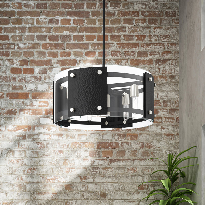 Barcelo 6 - Light Matte Black Pendant
