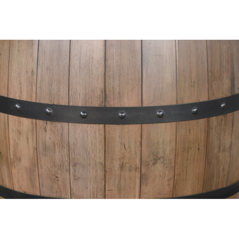 Isabel Mahogany Round Solid Wood Top Dining Table, Brown