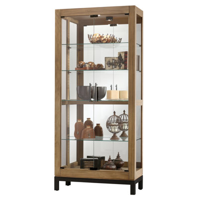 Quinn Lighted Curio Cabinet