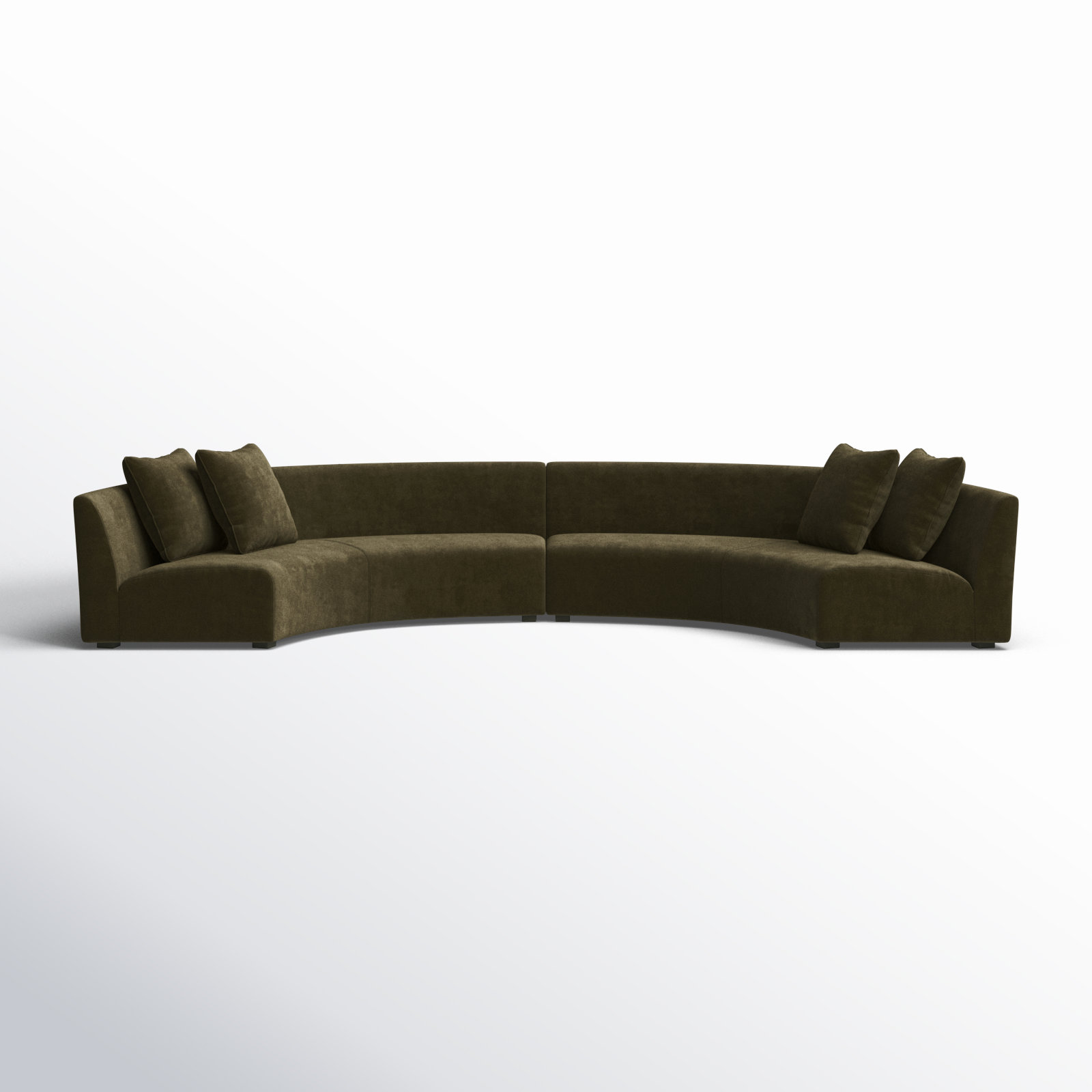 Aileen Modular Upholstered Sectional, Green