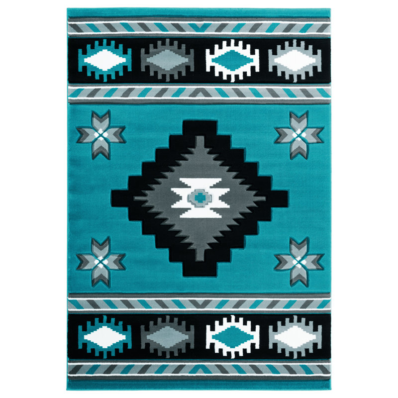Tapis bleu Sheridan, Rectangle 1 pi 10 po x 2 pi 8 po