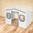 Space Saving Full Loft Beds, Solid Wood Mdf Modern House Frame For Home