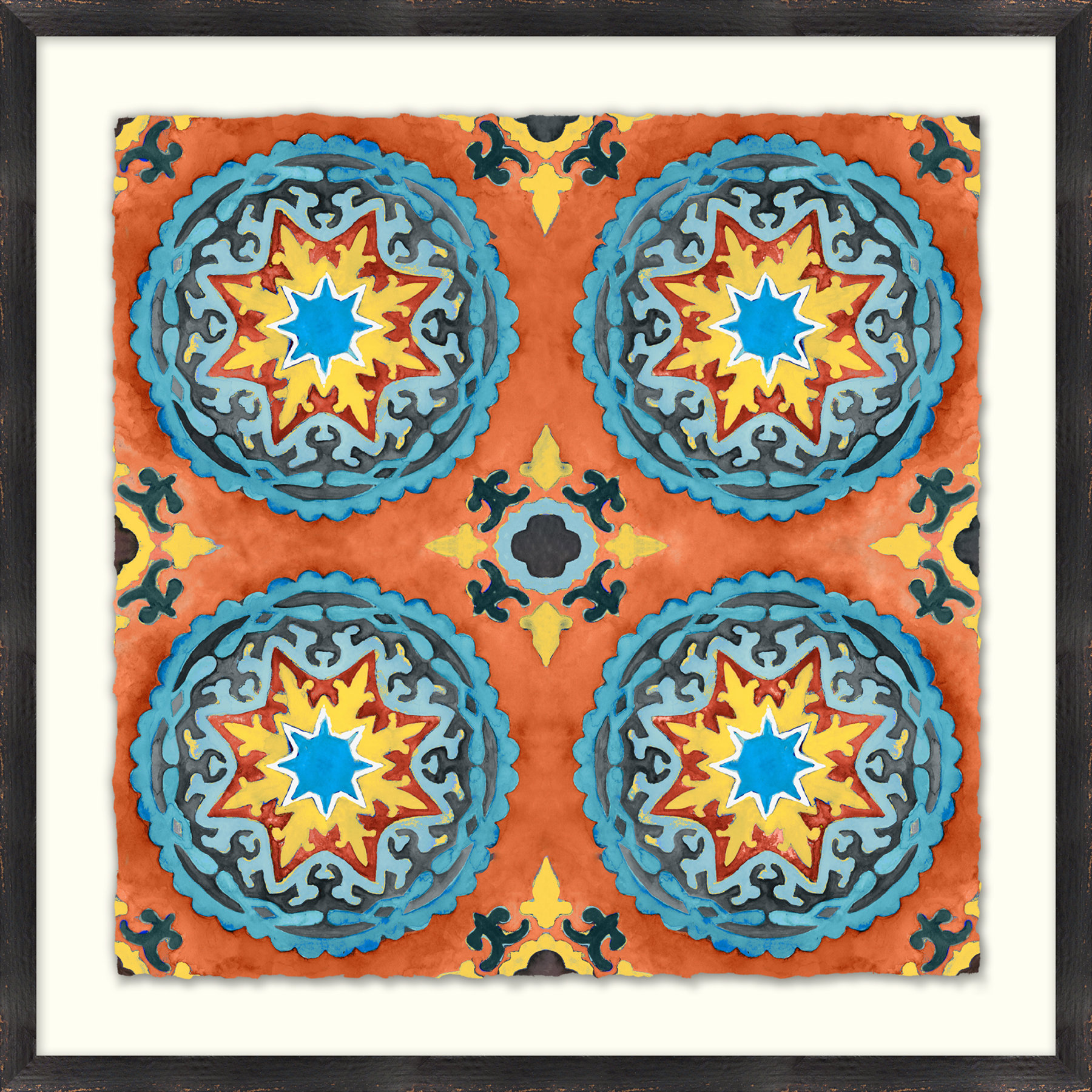 Wendover Art Group Four Corner Pattern 9 - Picture Frame Painting on ...
