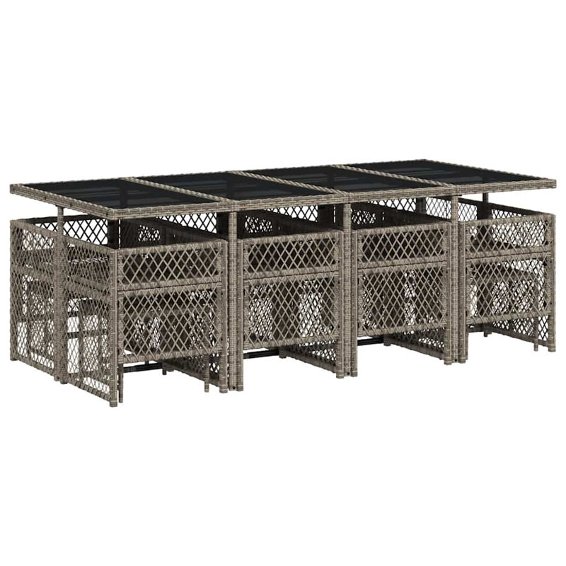 Patio Dining Set Table,, Grey, Grey